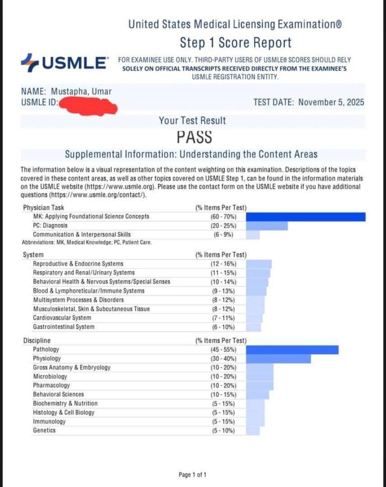 Step Up USMLE student testimonial 1