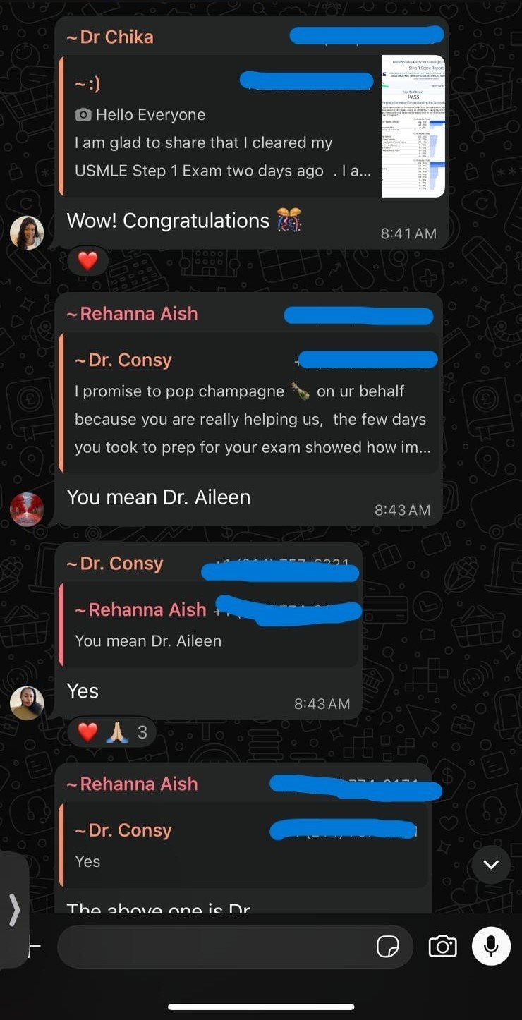 Step Up USMLE student testimonial 10
