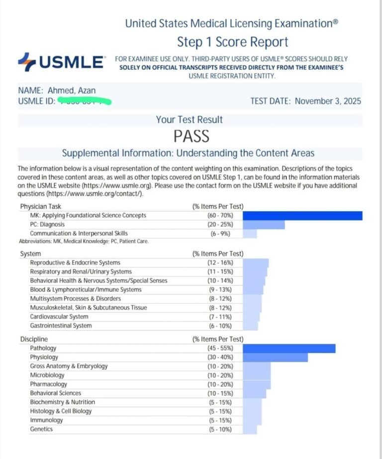 Step Up USMLE student testimonial 11