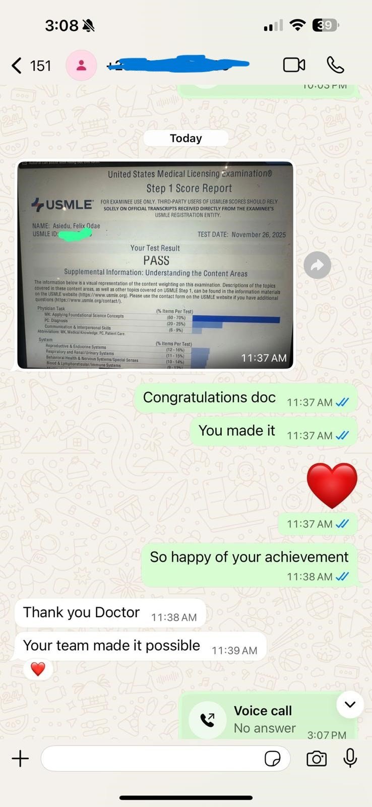 Step Up USMLE student testimonial 3